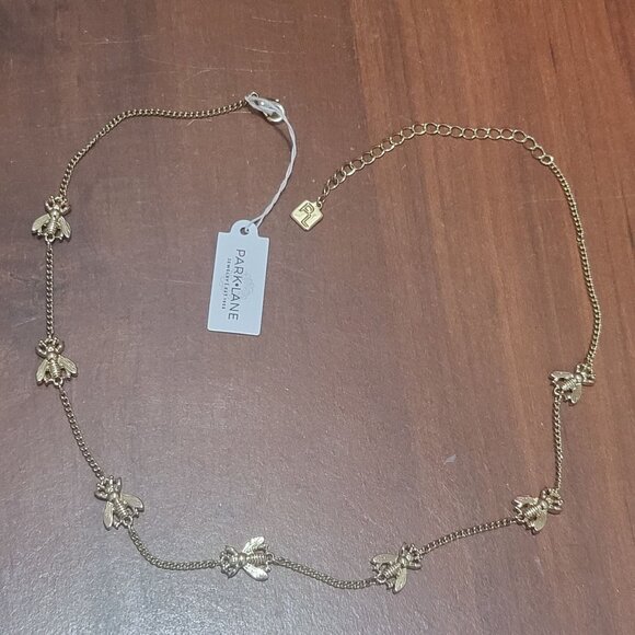 Park Lane Seven Bee Necklace Gold Tone - Picture 9 of 10